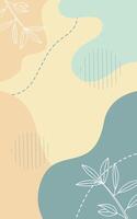 Abstract Design Aesthetic Floral Background vector