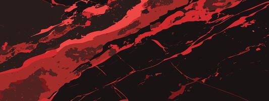 red and black scratch background with a black background vector