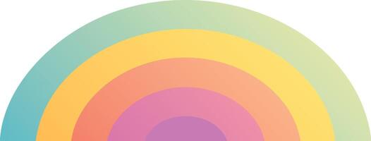 A rainbow with a white background vector
