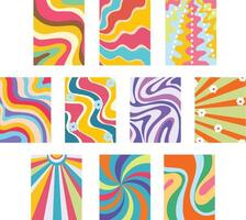 A bold and colorful swirl pattern inspired by retro pop art, perfect for vintage themed designs, party posters, playful backgrounds, and creative projects vector