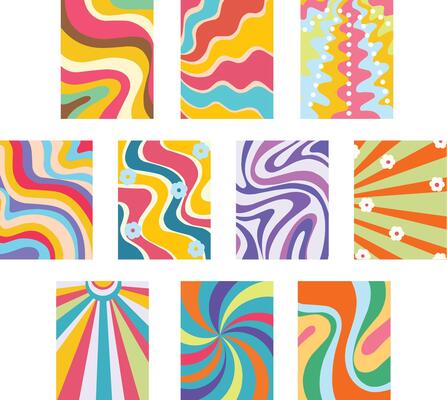 A bold and colorful swirl pattern inspired by retro pop art, perfect for vintage themed designs, party posters, playful backgrounds, and creative projects