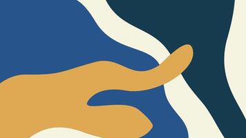 design illustration of an abstract blue and yellow beach background banner vector