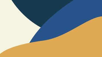 design illustration of an abstract blue and yellow beach background vector