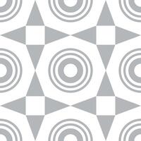 grey star and circle pattern on white background vector