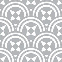 grey line circle pattern with star vector