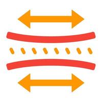 Stylized Abstract Data Icon flat vector