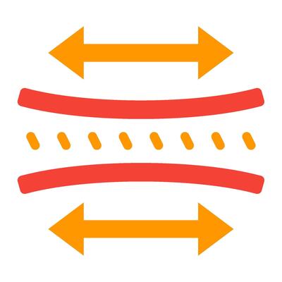 Stylized Abstract Data Icon flat