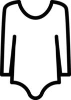 bodysuit icon outline vector