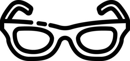 Eyeglasses eye a outline vector