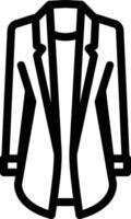 blazer icon outline vector