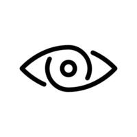 Artistic Eye Icon Featuring a Swirling Pattern within the Pupil Section vector