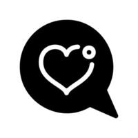 New Romantic Communication Indicated by Heart and Notification vector