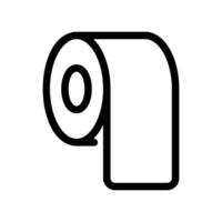 Monochrome Outline of a Soft Tissue Paper Dispenser vector