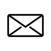 Classic Closed Envelope Icon Representing Mail, Messages, or Correspondence vector