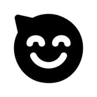 Happy face symbol communicating love with a heart radiating connection waves vector