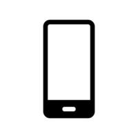 Simple Minimalist Smartphone Icon with Blank Screen Display vector