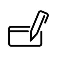 Credit Card with a Pen or Stylus Poised for Signature or Input vector