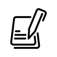 Writing or Signing Document with a Pen vector