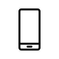 Modern Smartphone Outline Icon for Mobile Communication and Applications vector