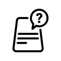 Inquiry or Question About a Document or Paperwork vector