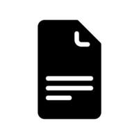 Paper File with Lines Symbolizing Written Content or Data vector
