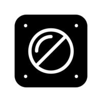 Minimalist Line Art Icon of a Pill in Packaging from Top View vector