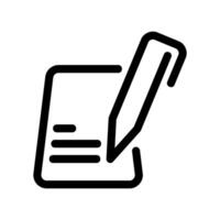Signing a Document or Writing on Paper with Pen vector
