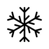 Symmetrical Snowflake Icon Representing Winter and Cold Weather vector