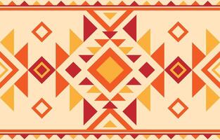 American native ethnic pattern. Indigenous and embroidery pattern concept. Design for fabric, background, abstract, red, yellow, orange. vector