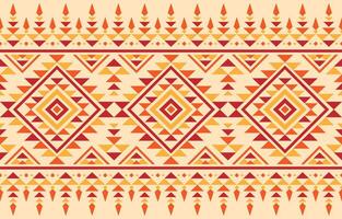 Native ethnic american pattern. Embroidery fabric abstract background concept. Design for red, yellow, orange. vector