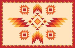 American native pattern. Ethnic, fabric abstract embroidery and indigenous concept. vector