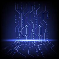 Digital circuit background technology concept. Design for board digital, network, machine learning. vector
