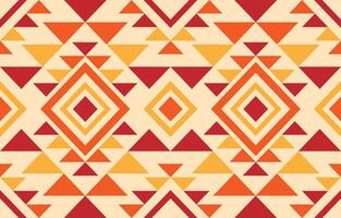 American native ethnic pattern. embroidery pattern concept. Design for Indigenous, fabric, background, abstract, red, yellow, orange. vector