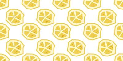 Lemon Wheel Repeat Pattern vector