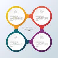Infographic Design with Circular Elements vector