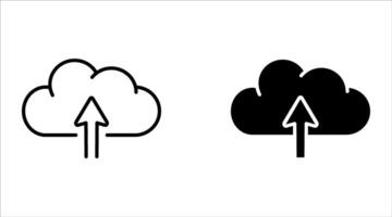 Upload icon set, for web, computer and mobile app vector
