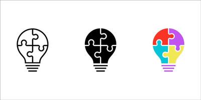 problem solving icon set, illustration. business flat. vector
