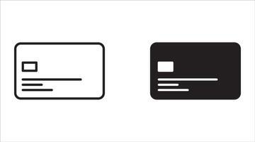 Credit Card Icon set. For your website, logo, app, UI design. Illustration, isolated on white background. vector