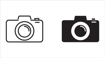 Camera icon collection. Flat illustration of icons. For your website, logo, app, UI design. Illustration, isolated on white background. vector