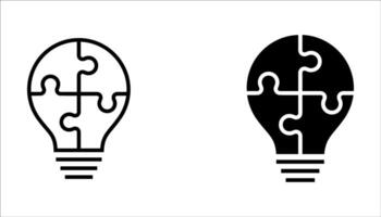 Problem Solving Line Illustration On White Background. vector