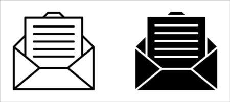 Email Envelope Icon with Notification Badge for Digital Communication, email icon set. Email icon set. Email icon . For your website, logo, app, UI design. Illustration vector
