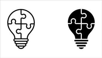 Problem Solving icon set multiple style collection vector