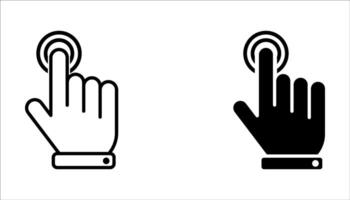 Click icon , Mouse pointer arrow, Cursor clicking icon. illustration. vector