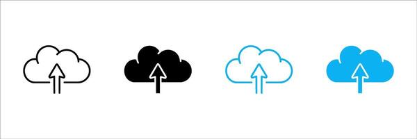 upload line icon set. sign symbol. For your website, logo, app, UI design. Illustration, isolated on white background. vector