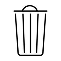 trash can icon line eps 10. vector