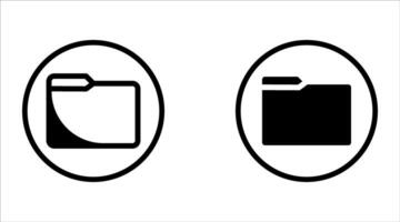 Folders. Folder icon, isolated in flat design. illustration vector