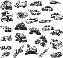 a collection of different types of vehicles vector