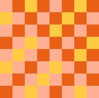 Vibrant Checkerboard Pattern with Warm Tones Creates a Cozy, Geometric Visual vector