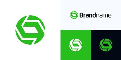 Global Circular abstract with interlock unity style, Logo icon design illustration, Creative Symbol initial letter G alphabet with circle union concept for brand identity and business company vector