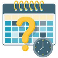 Time management calendar, project management and business illustrations vector